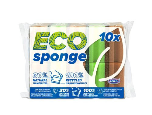 Bonus ECO sponge mosogatószivacs 7cm x 9,5cm x 2,5cm 10 db