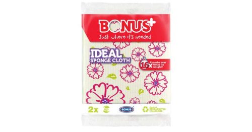 BONUS+ Ideal Sponge Cloth - Szivacsos kendő 2 db