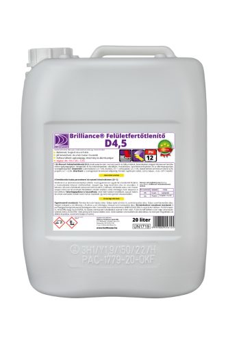 Brilliance® Felületfertőtlenítő D4,5 20 liter