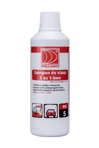 Brilliance® Autósampon és autó viasz 2 az 1-ben 1 liter